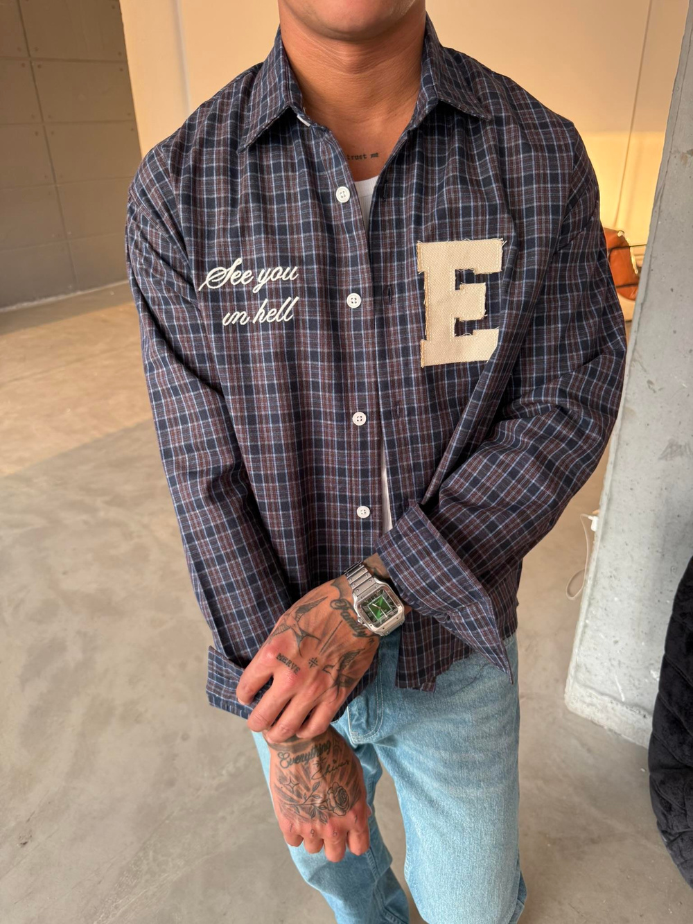 Ekose See You Ekose Gömlek - Kahve