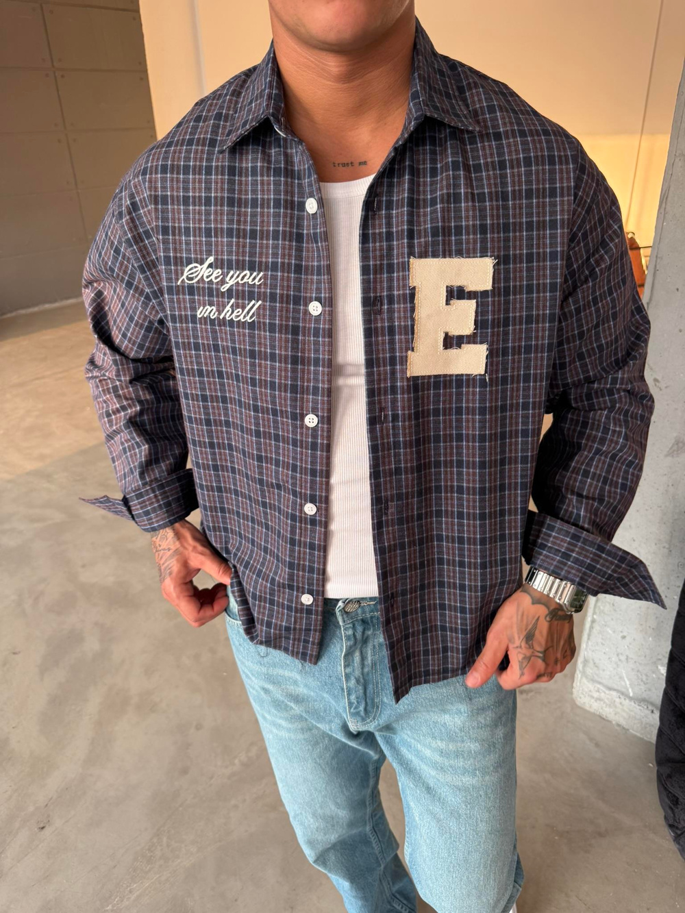 Ekose See You Ekose Gömlek - Kahve