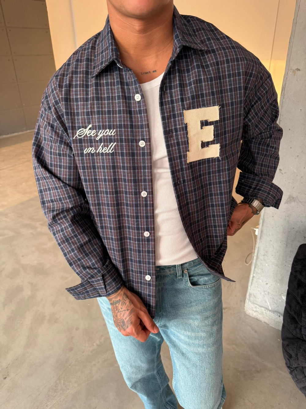 Ekose See You Ekose Gömlek - Kahve