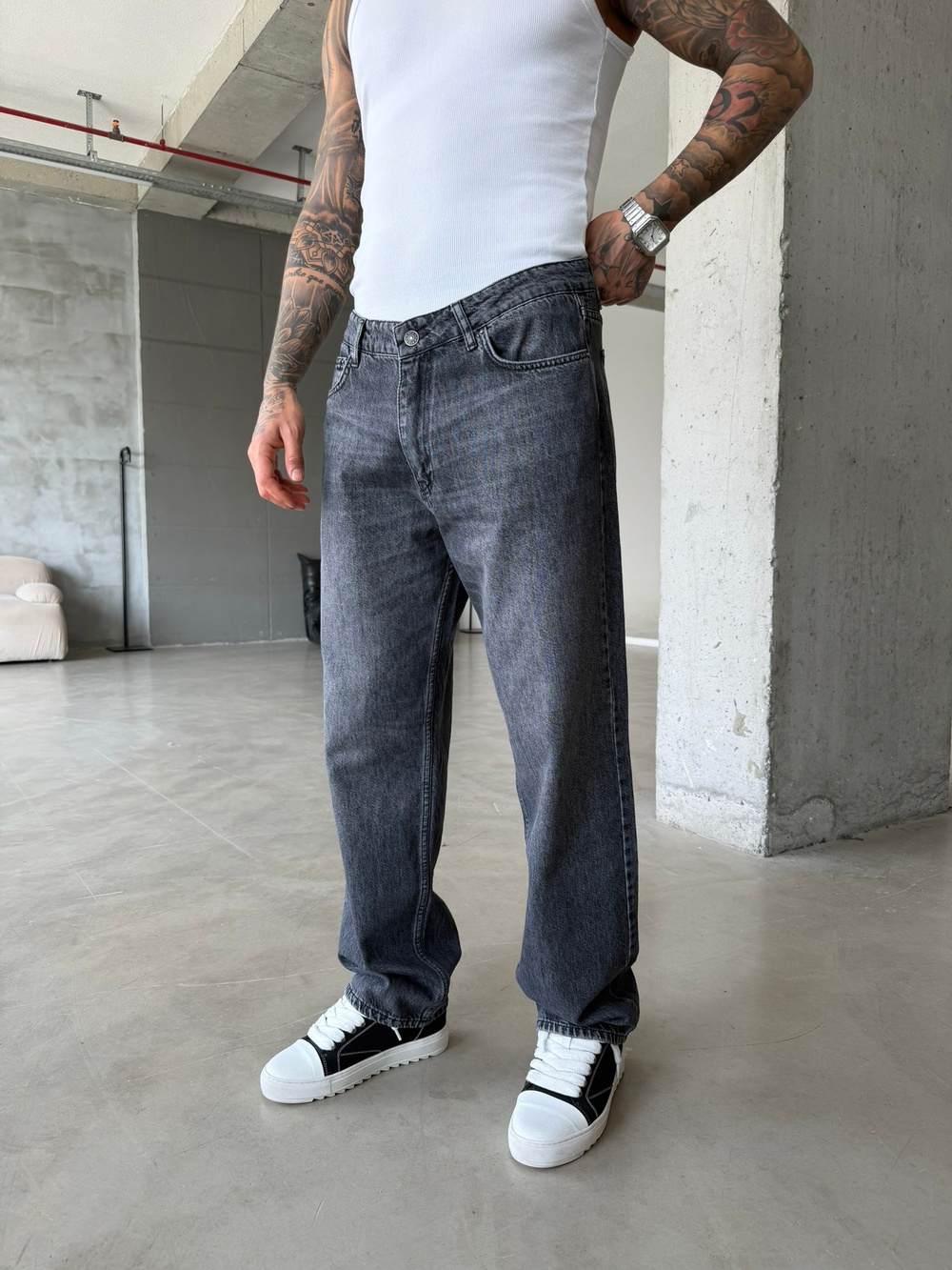Elite Drop Baggy Pantolon - Antrasit