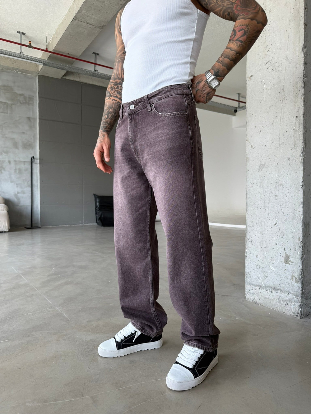 Elite Drop Baggy Pantolon - Kahve