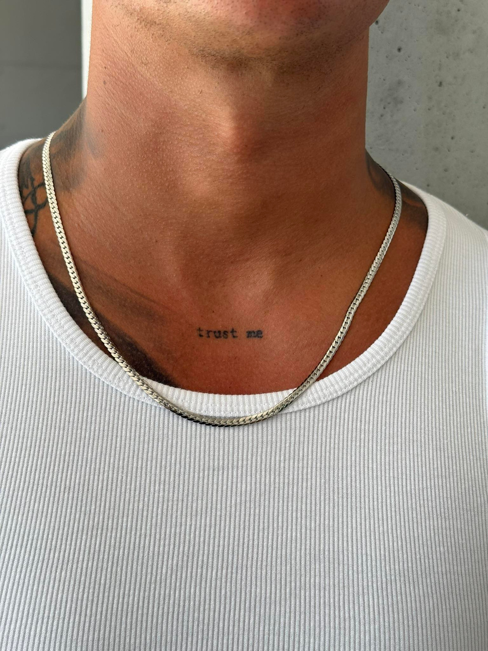 Erkek Ball Chain Kolye - Gümüş