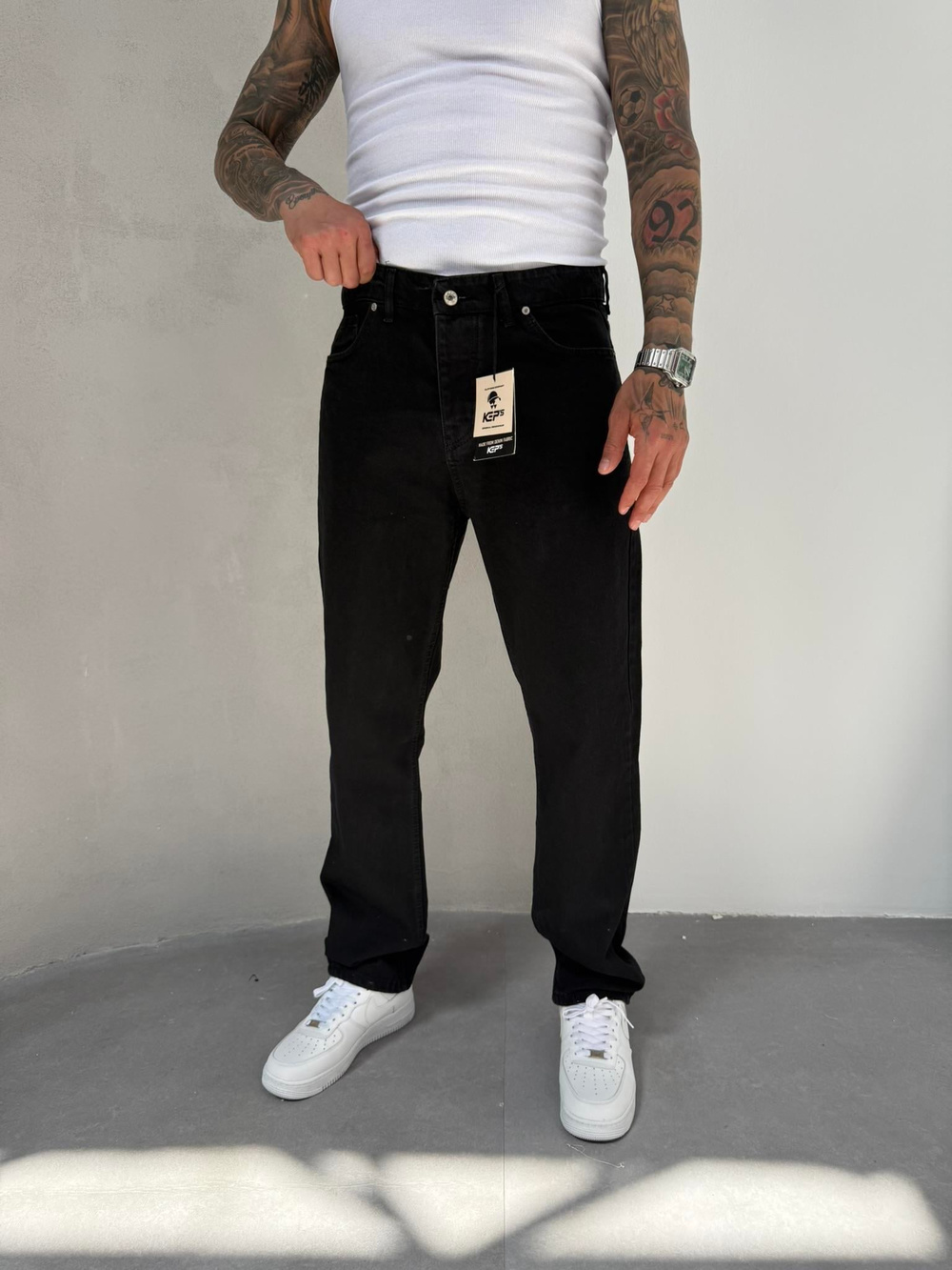 Erkek Basic Baggy Pantolon - Antrasit