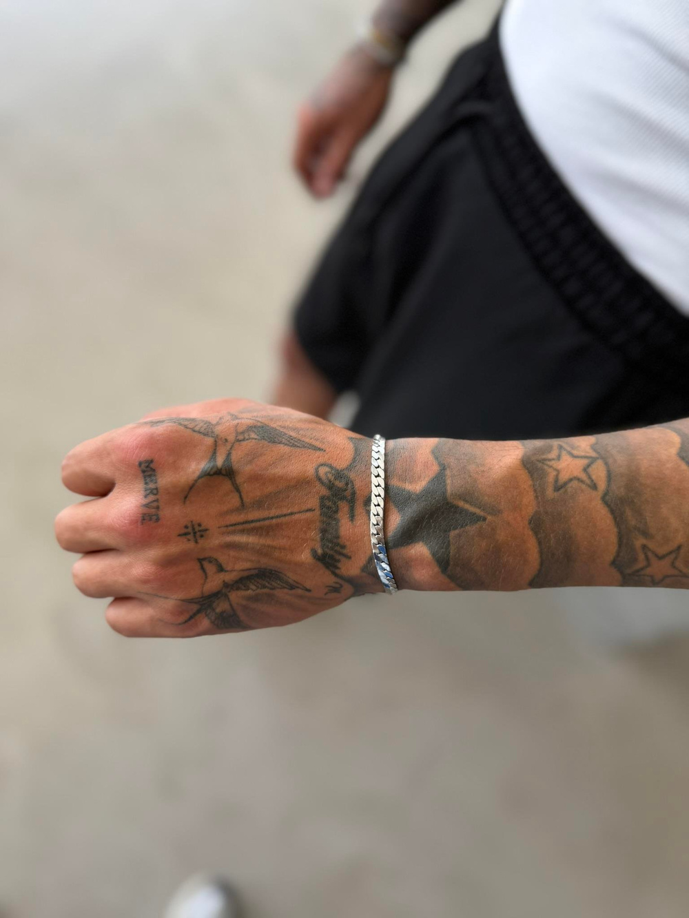 Erkek Burgu Bileklik - Gümüş