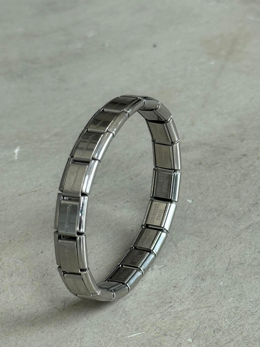 Erkek Esnek Metal Bileklik - Gümüş