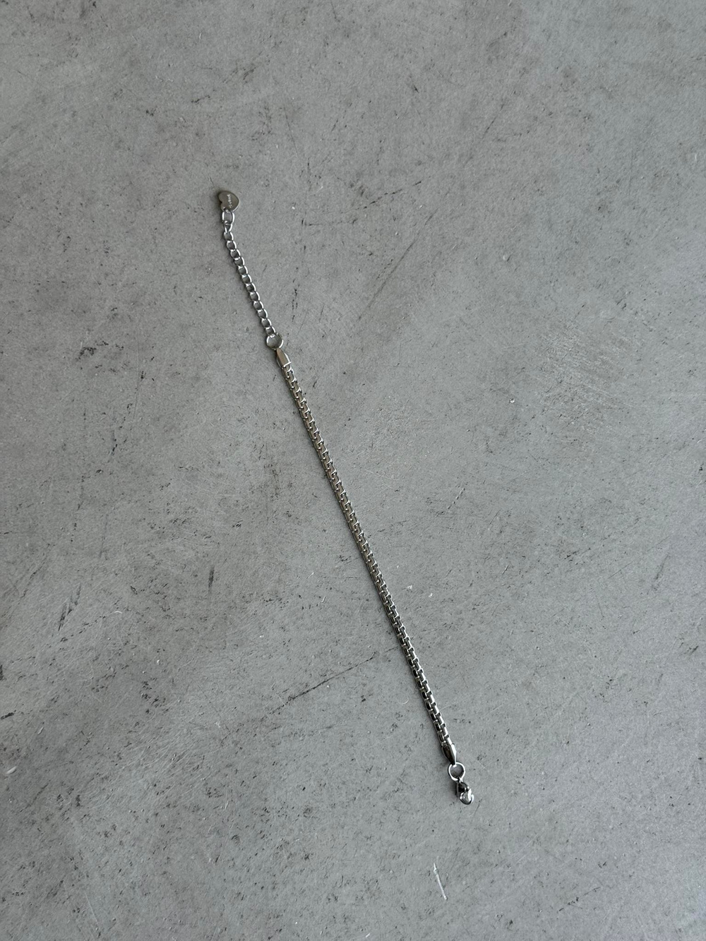 Erkek Minimal Düz Çelik Bileklik - Gümüş