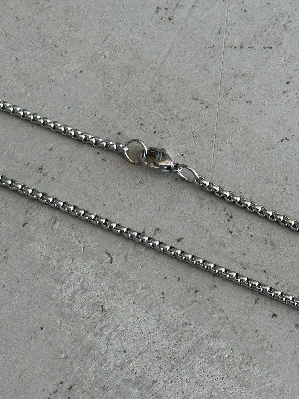 Erkek Slim Cuban Zincir Kolye - Gümüş
