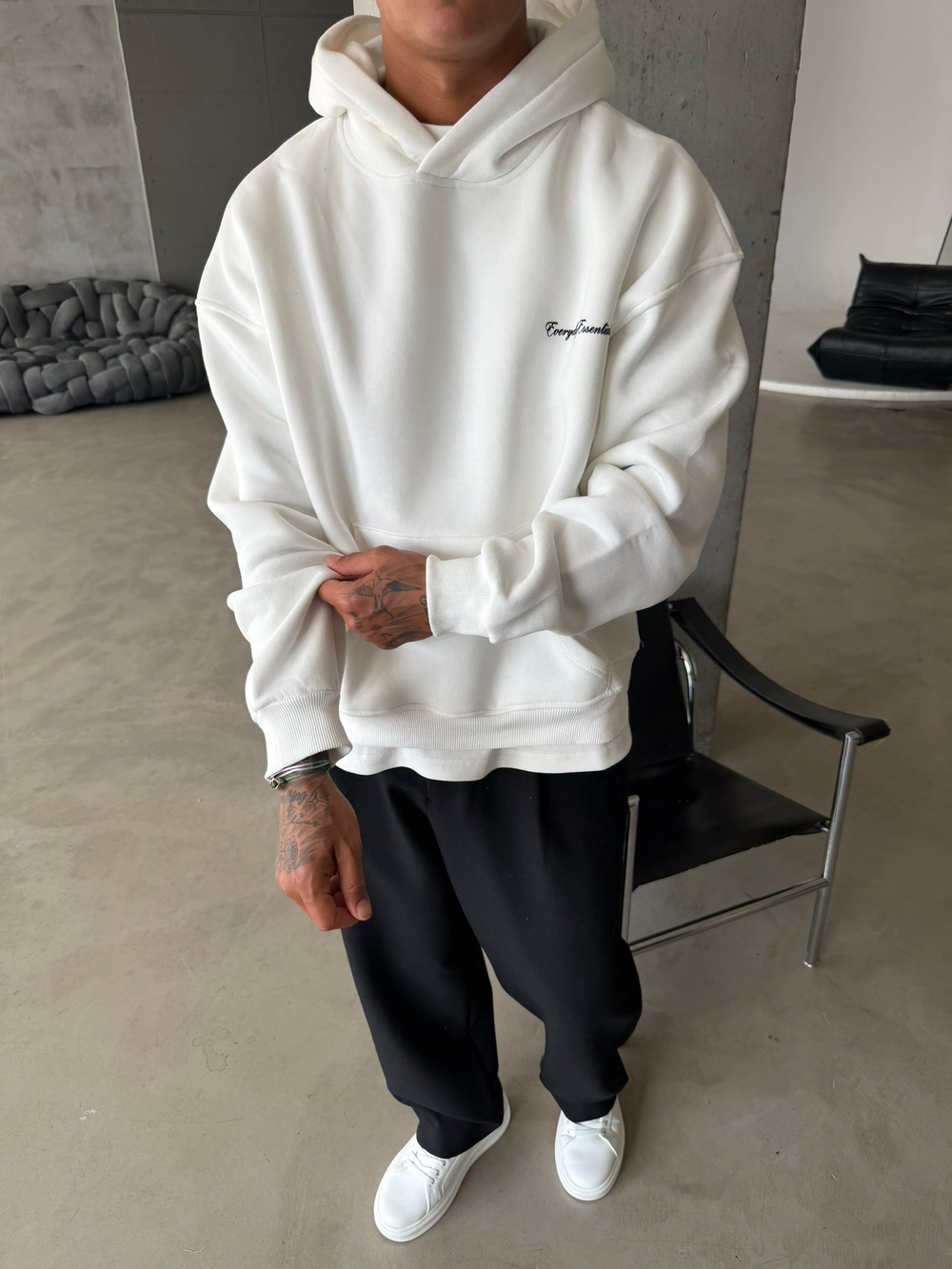 Everday Essentials Baskılı Premium Sweatshirt