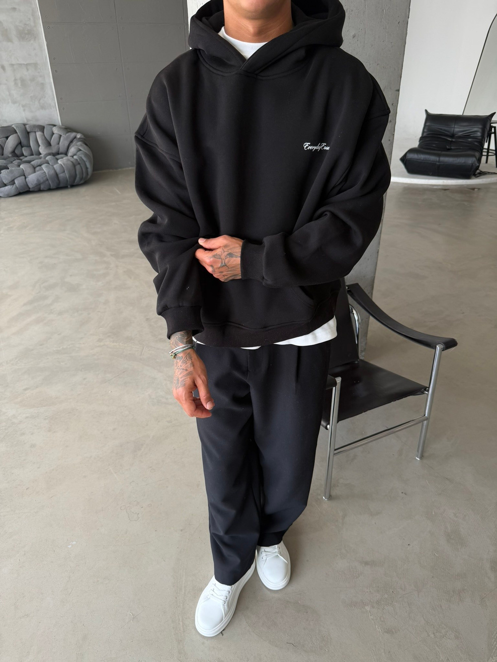 Everday Essentials Baskılı Premium Sweatshirt
