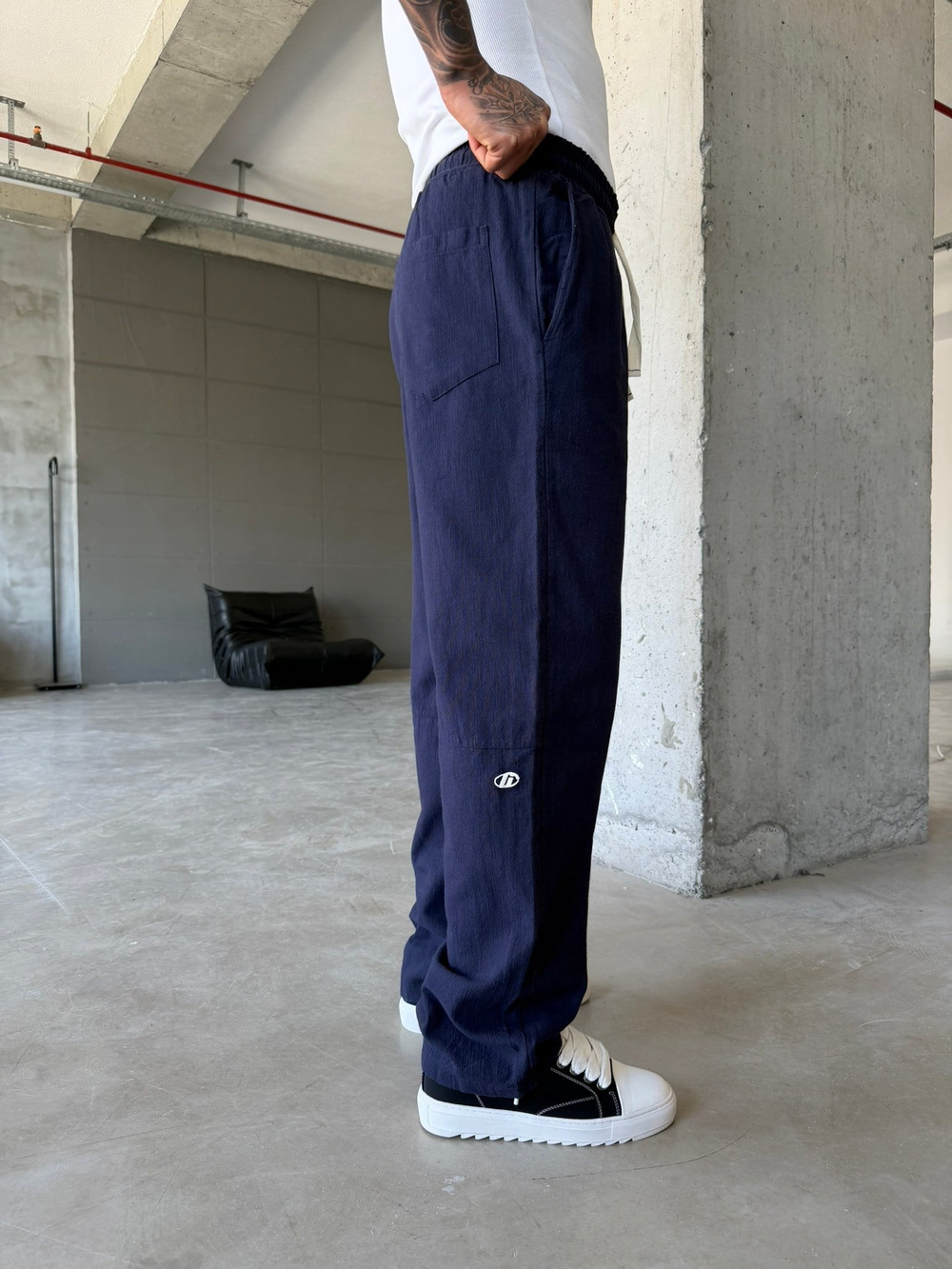 G Nakışlı Premium Pantolon - Lacivert
