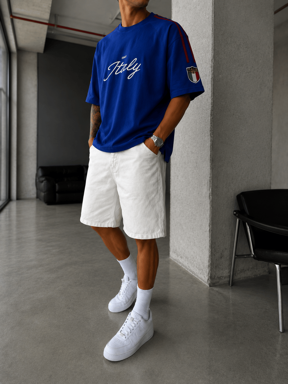 Italy Crest Oversize T-Shirt 