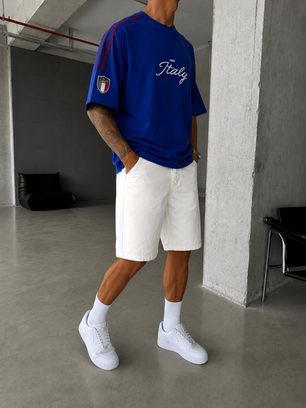 Italy Crest Oversize T-Shirt 