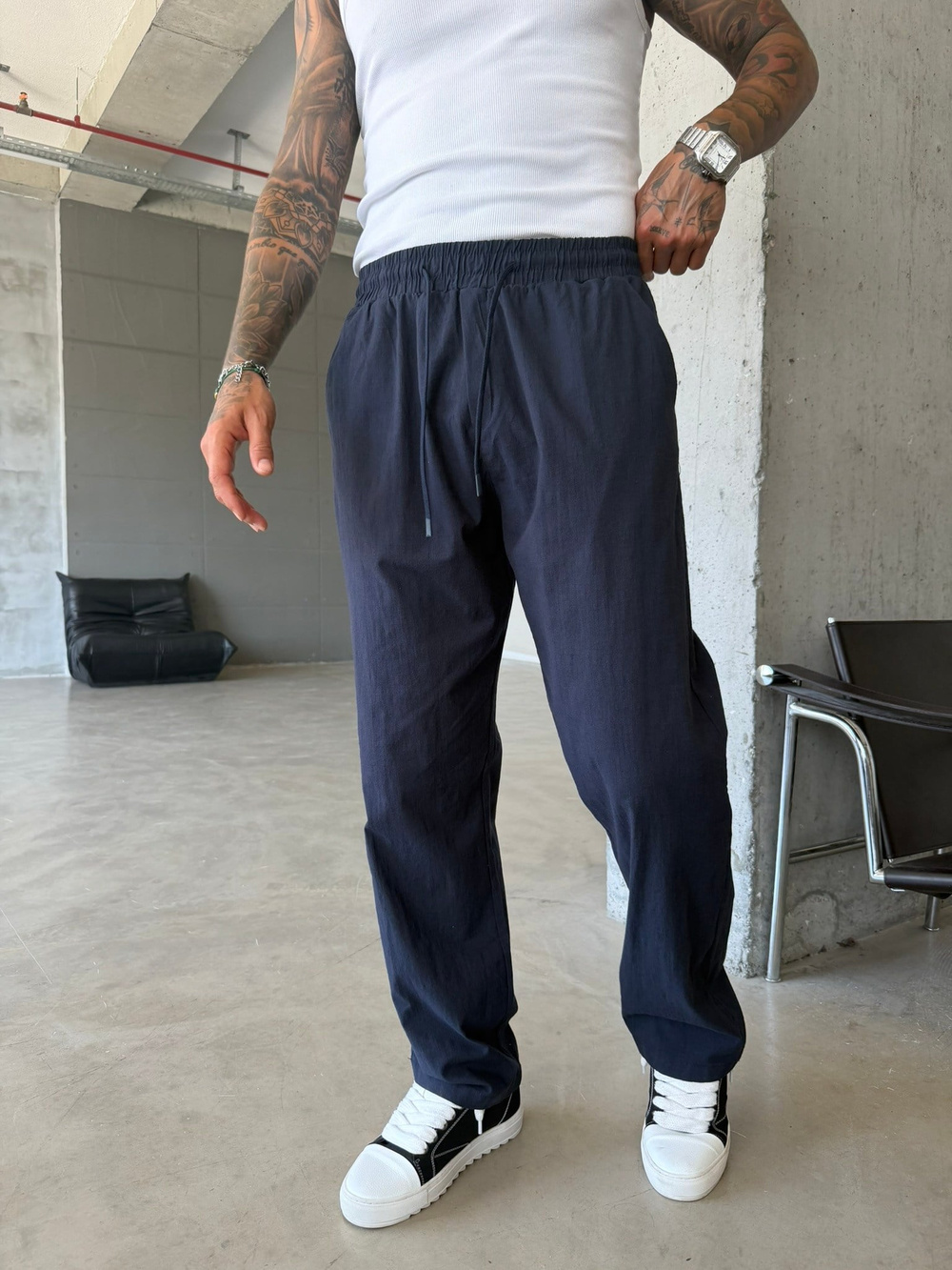 Keten Basic Pantolon - Lacivert