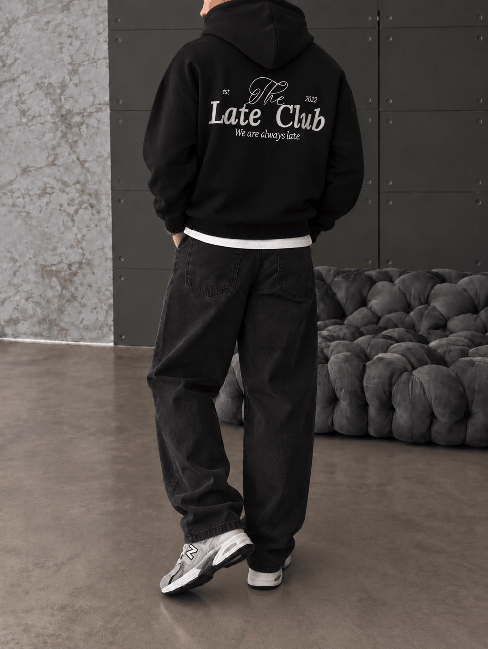 Late Club Nakışlı Premium Hoddie