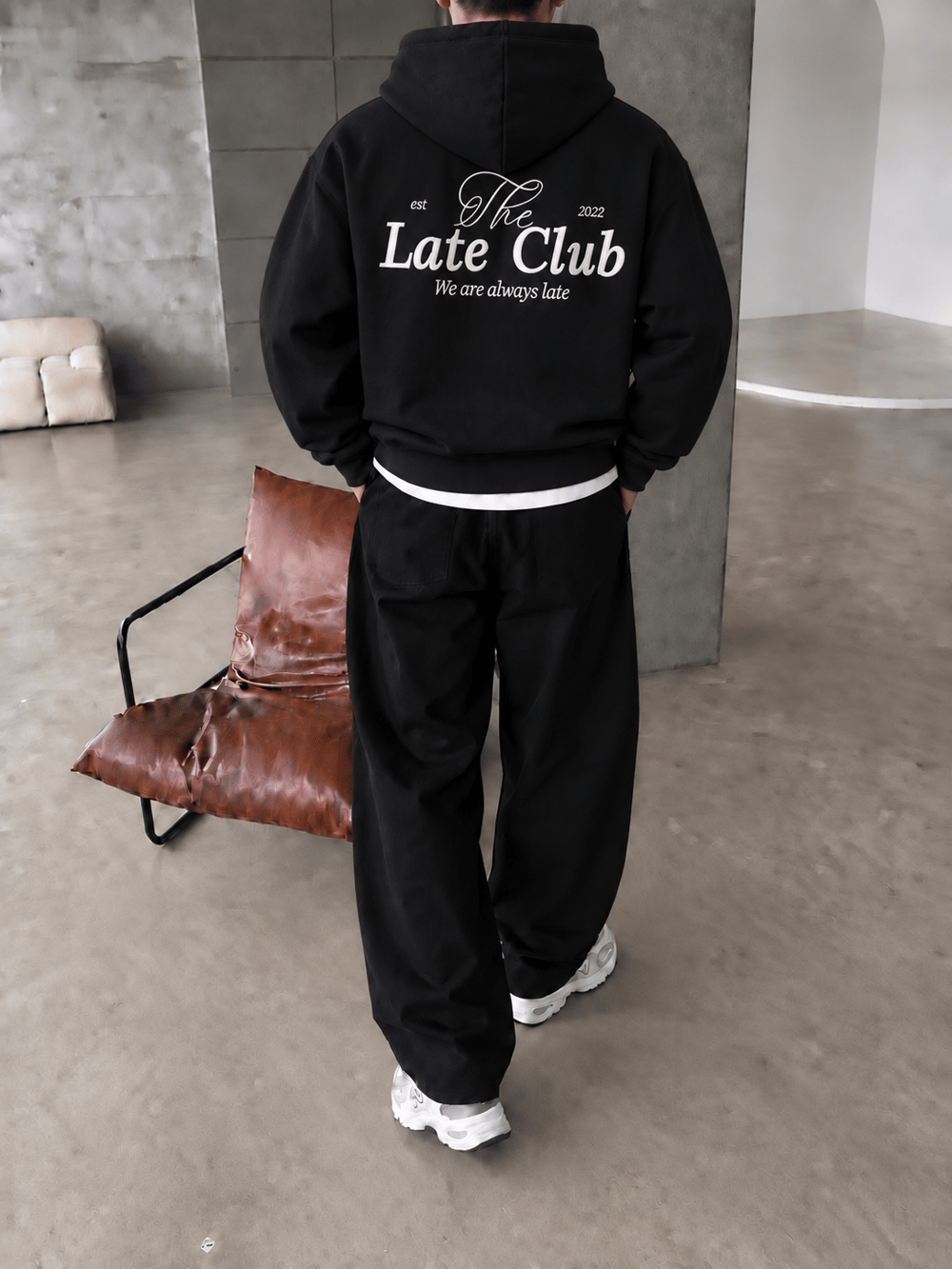Late Club Nakışlı Premium Hoddie