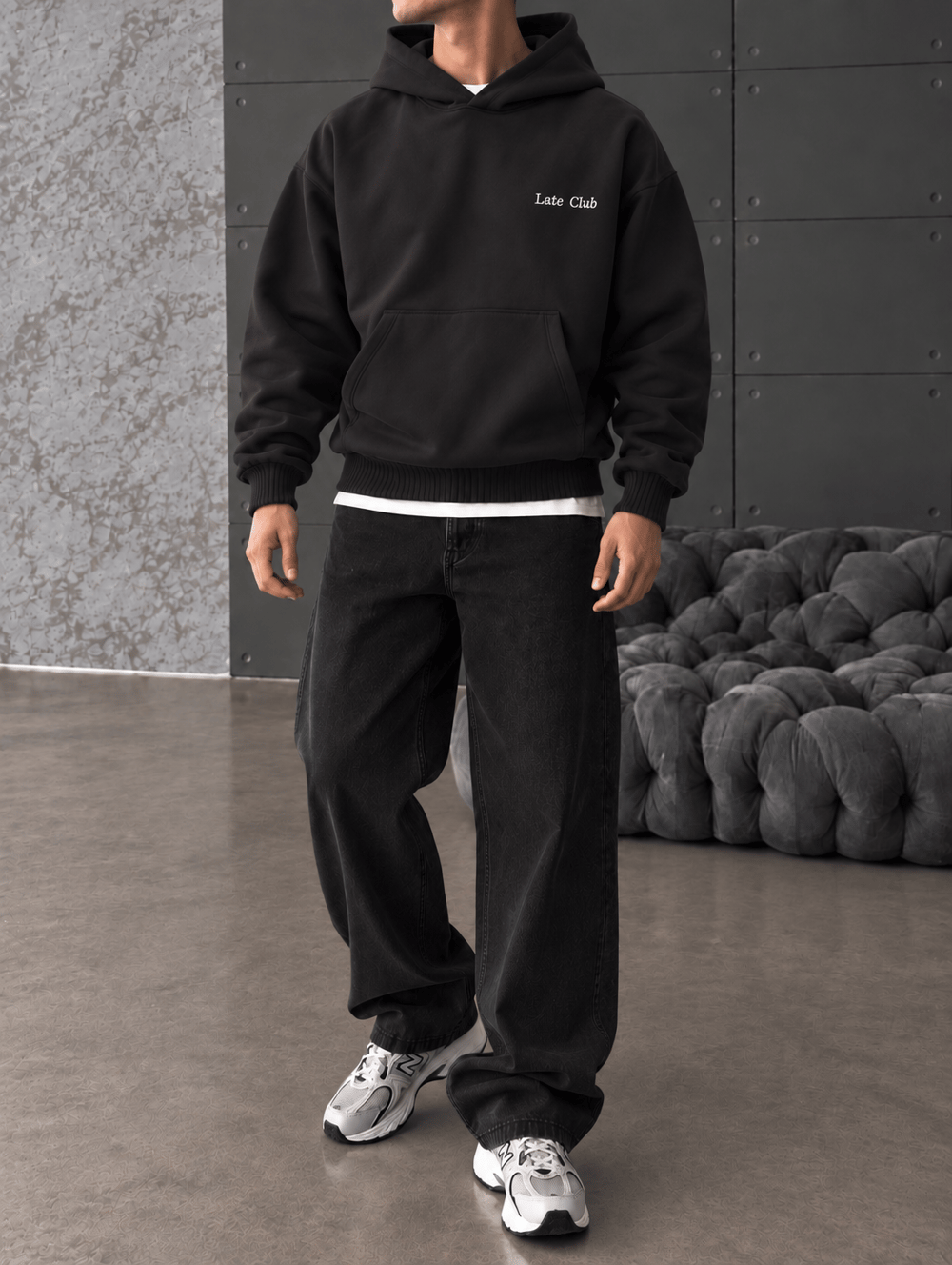 Late Club Nakışlı Premium Hoddie
