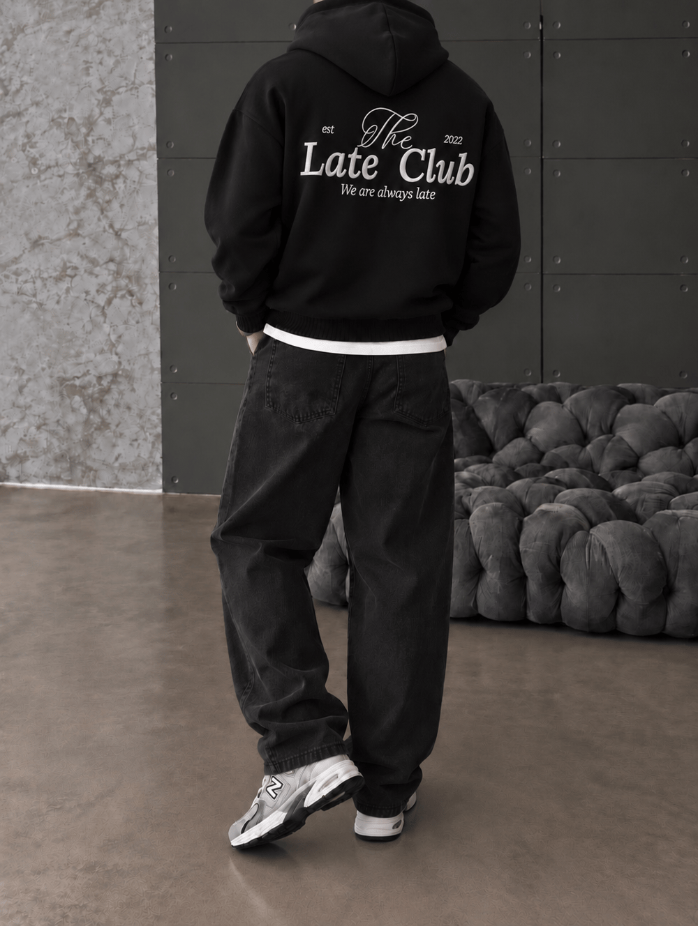 Late Club Nakışlı Premium Hoddie