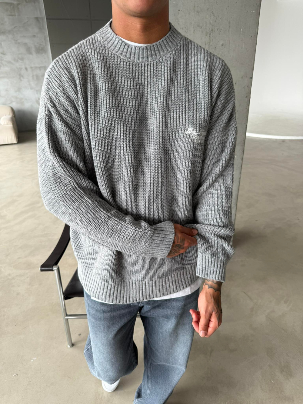 Losangels Triko Kazak - Gri