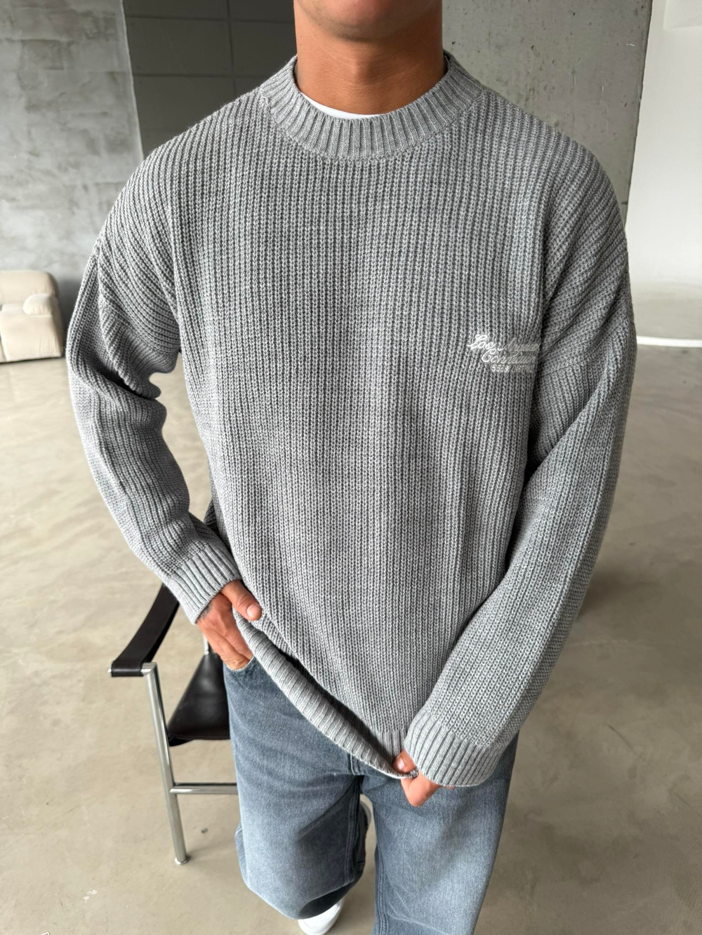 Losangels Triko Kazak - Gri