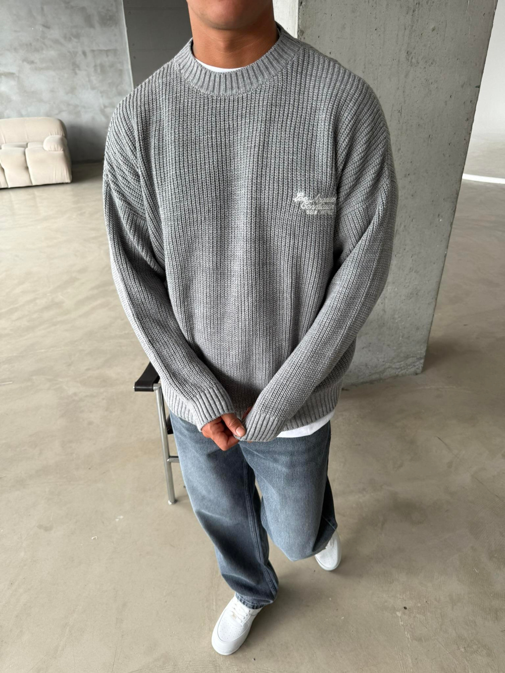 Losangels Triko Kazak - Gri