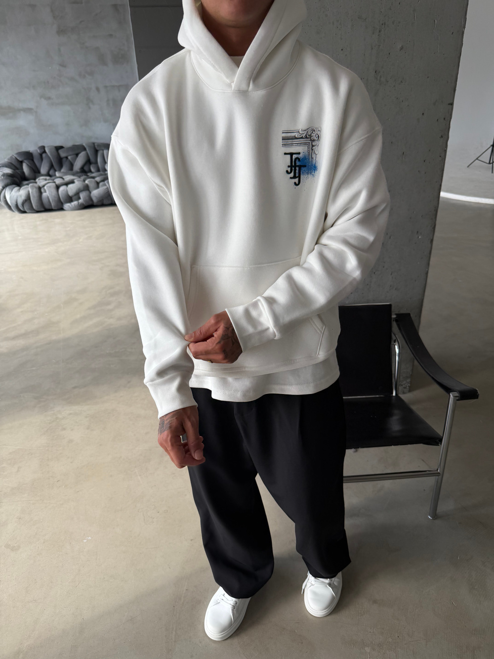 Loyalty Table Sırt Baskılı Oversize Hoodie