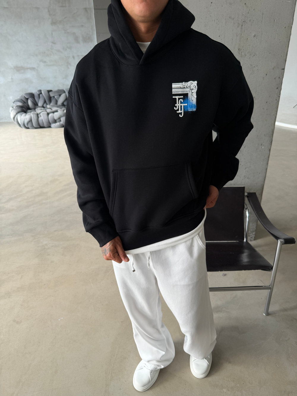Loyalty Table Sırt Baskılı Oversize Hoodie