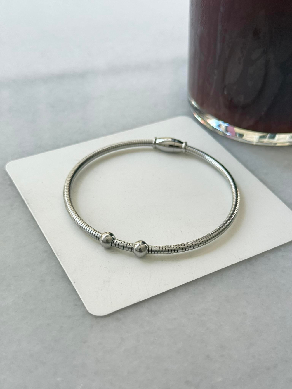 Magneto Cuff Erkek Bileklik - Çelik