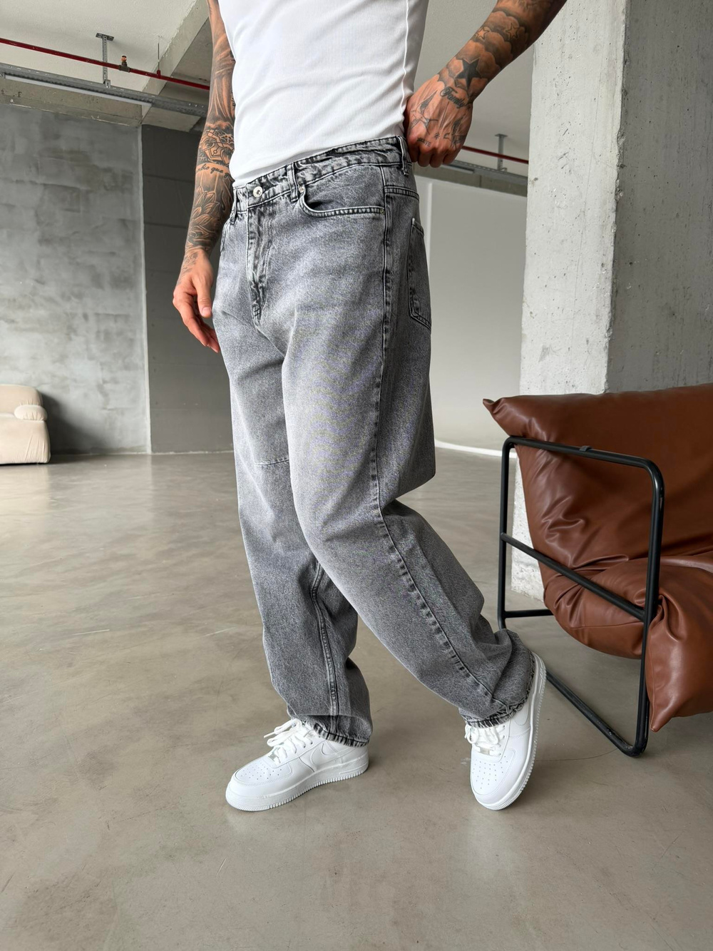 Majestic Baggy Pantolon - Gri