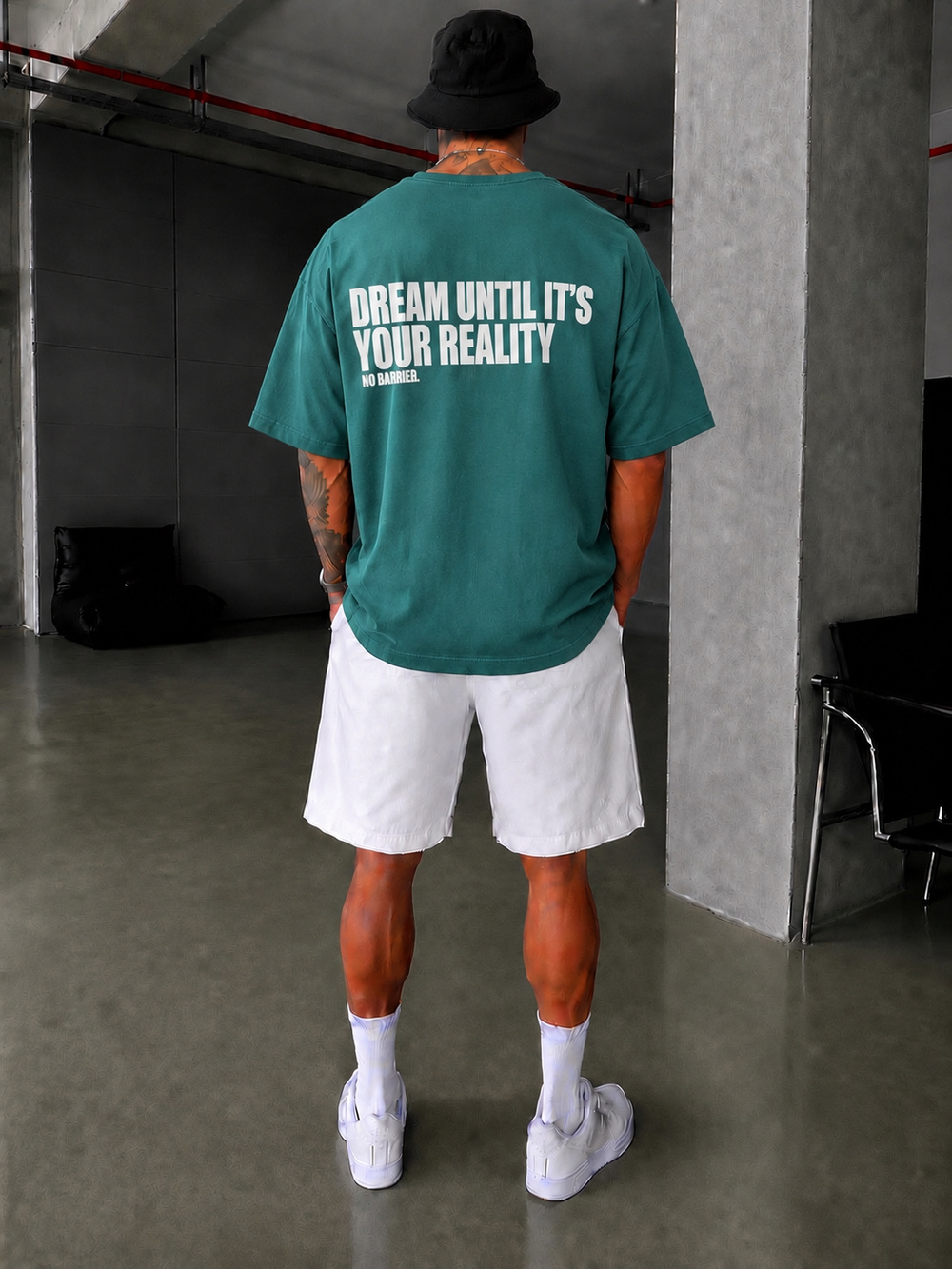 No Barier Oversize T-Shirt - Yeşil