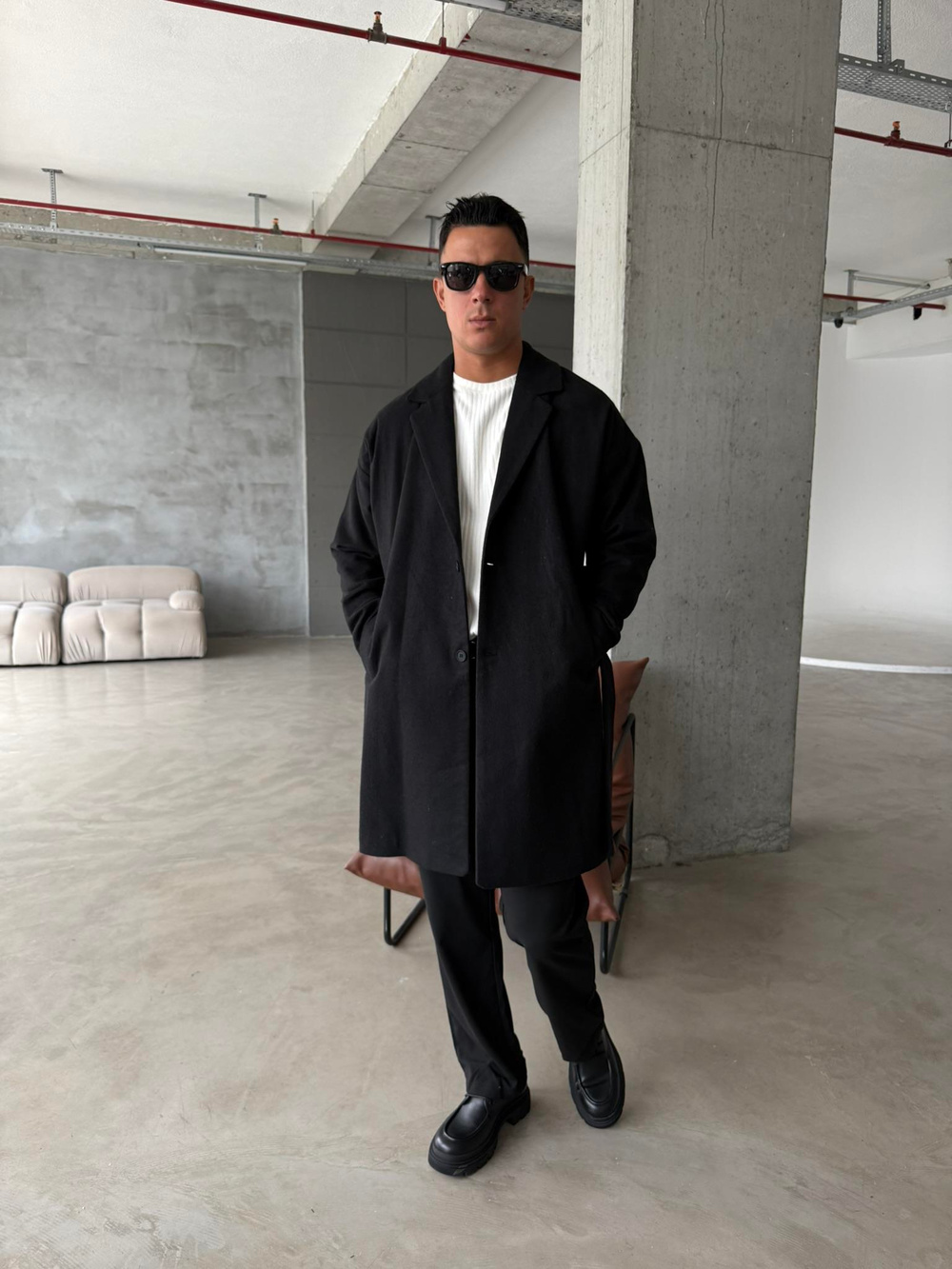 Old Money Erkek Kaban - Siyah