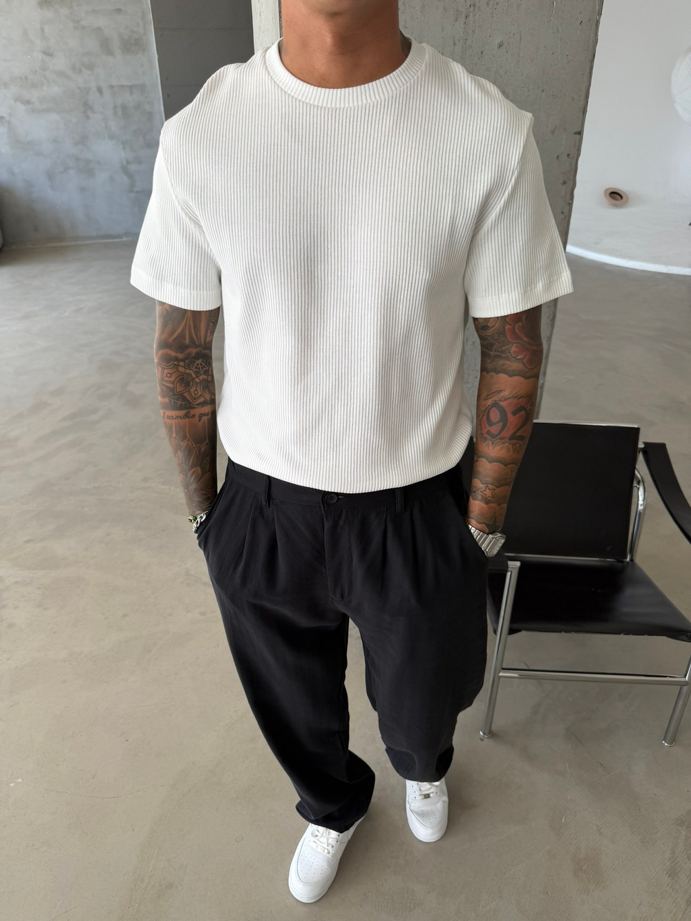 Old Money Triko Basic T-Shirt - Beyaz