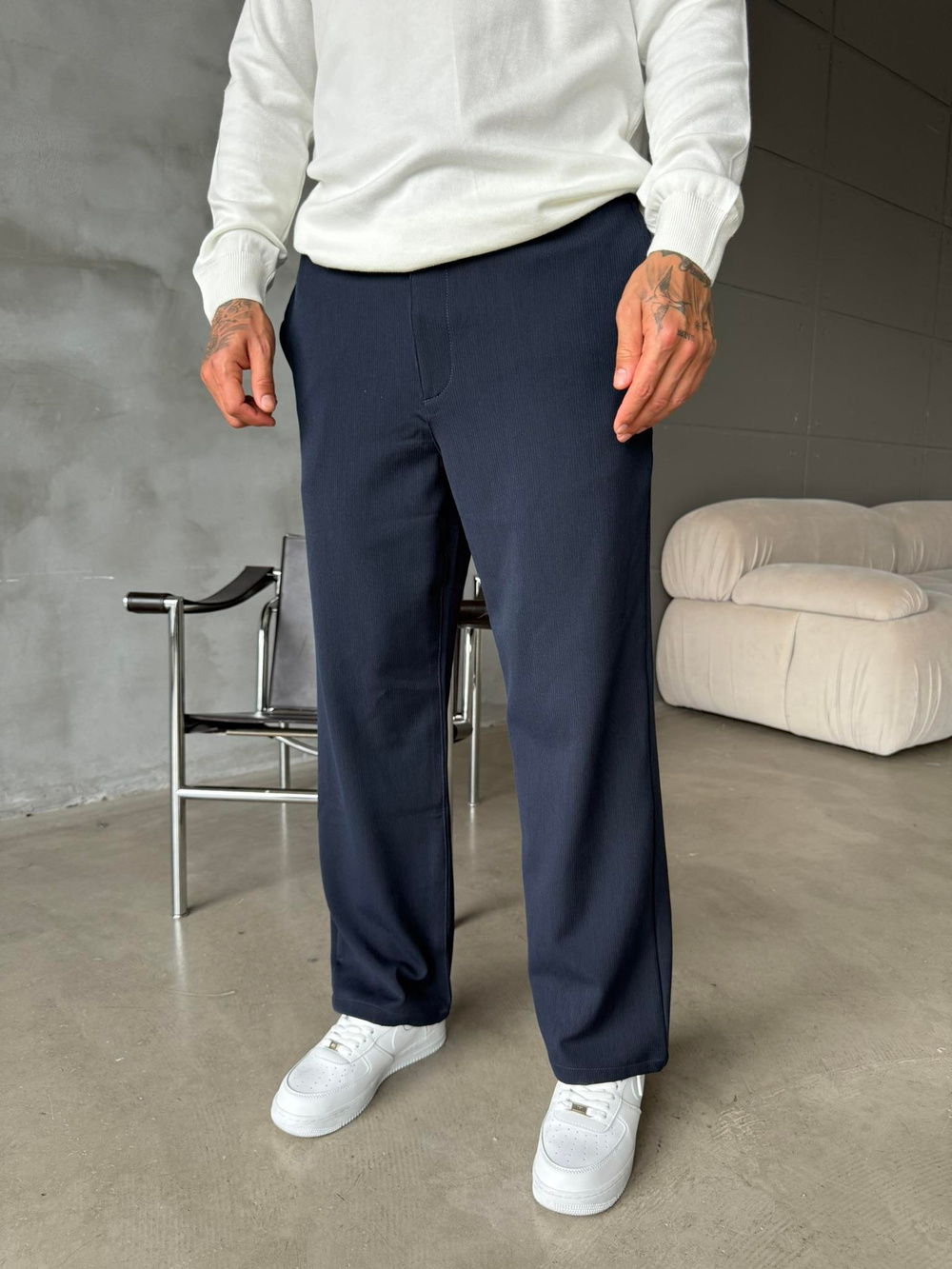 Ottoman Kumaş Pantolon - Lacivert