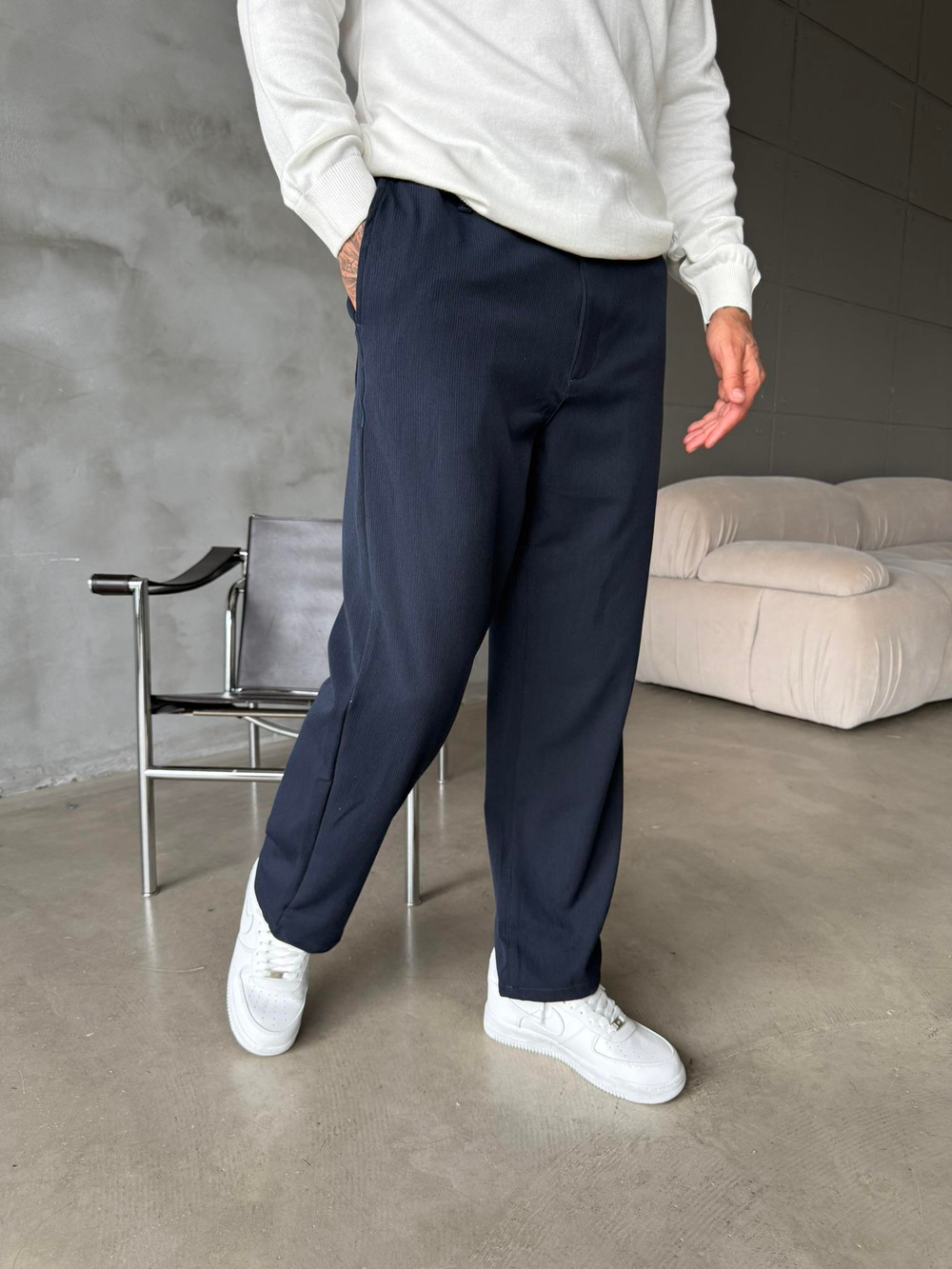 Ottoman Kumaş Pantolon - Lacivert