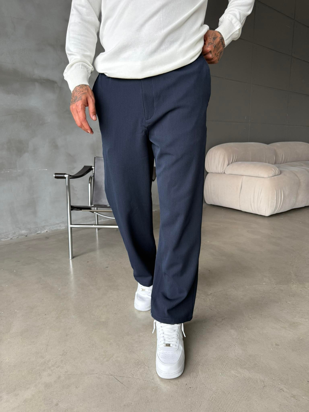 Ottoman Kumaş Pantolon - Lacivert