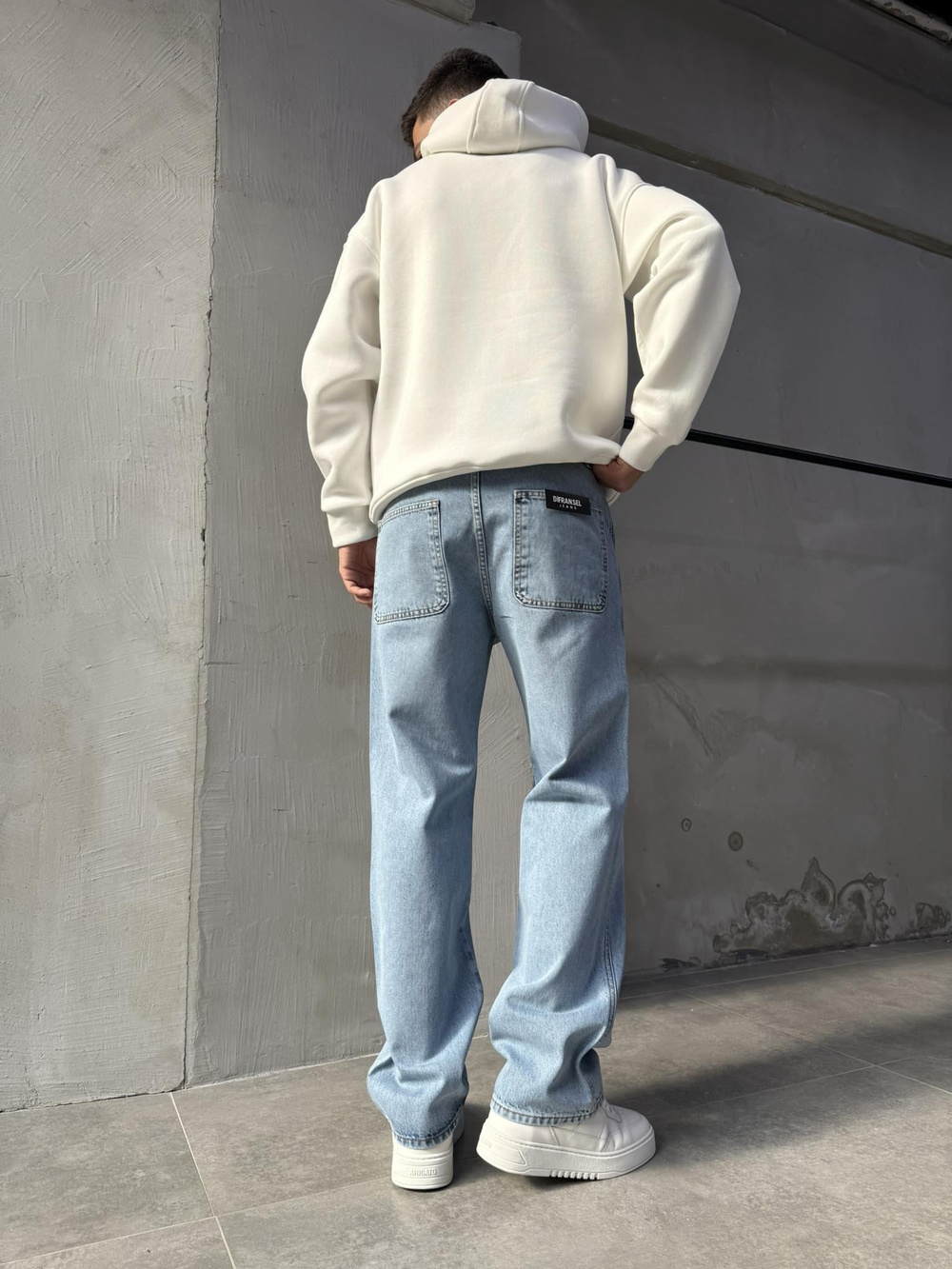 Paul K19 Geniş Cep Baggy Jean Pantolon AÇIK İNDİGO