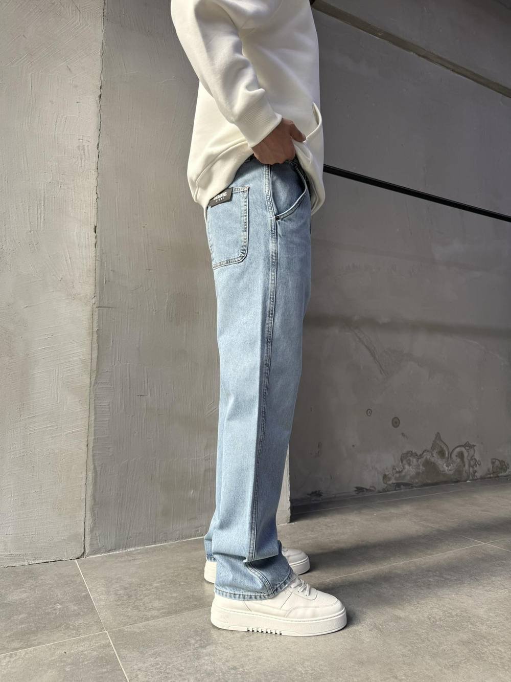 Paul K19 Geniş Cep Baggy Jean Pantolon AÇIK İNDİGO