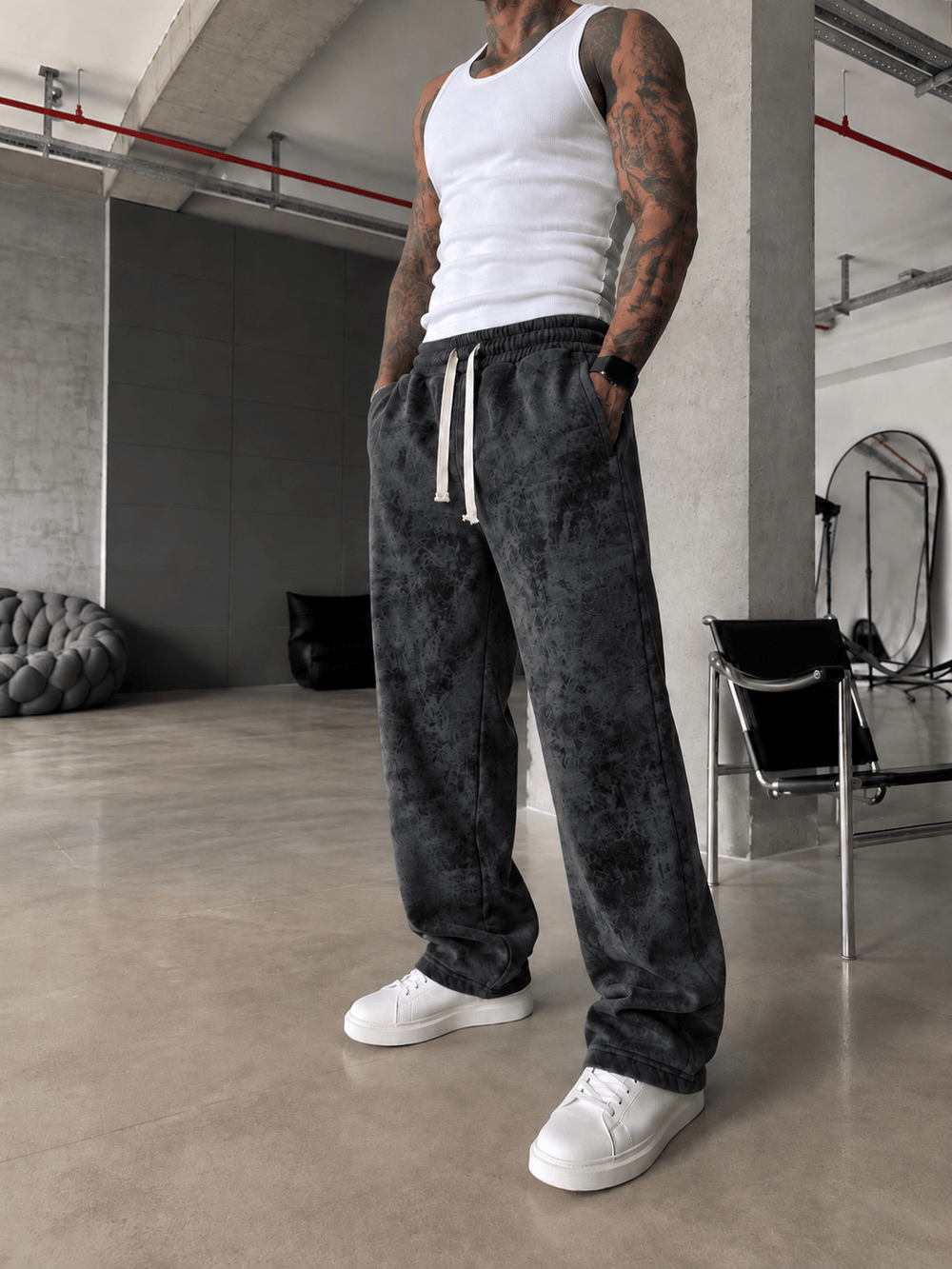 Premium Basic Acid Yıkama Baggy Eşofman  