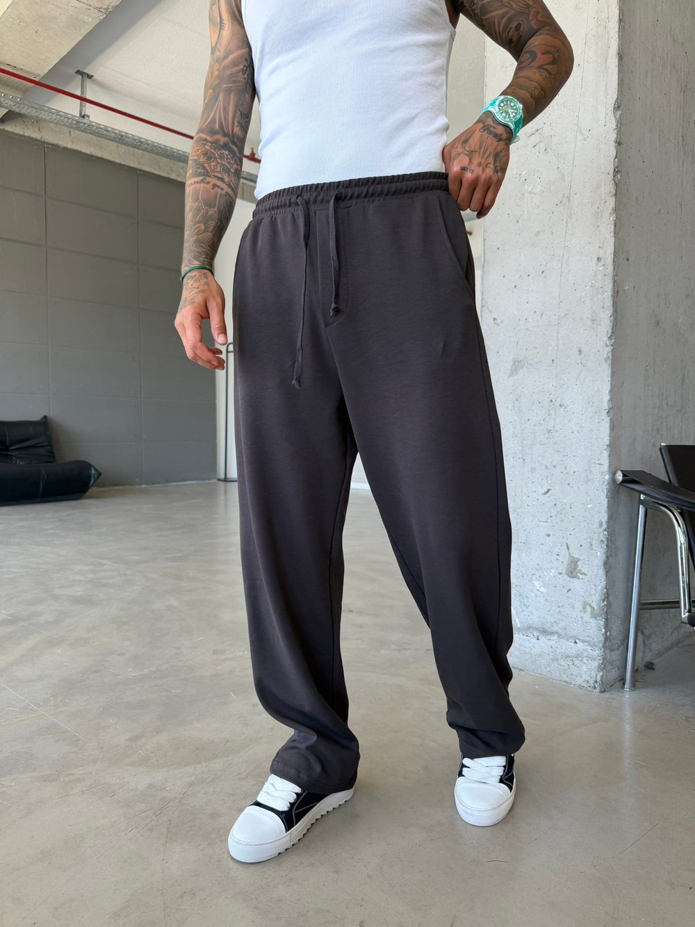 Premium Basic Baggy Eşofman - Kahve