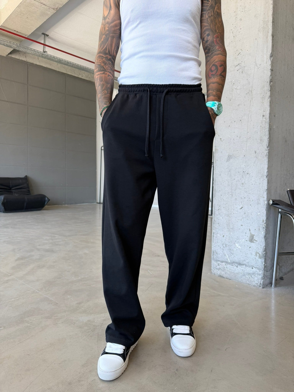 Premium Basic Baggy Eşofman - Siyah