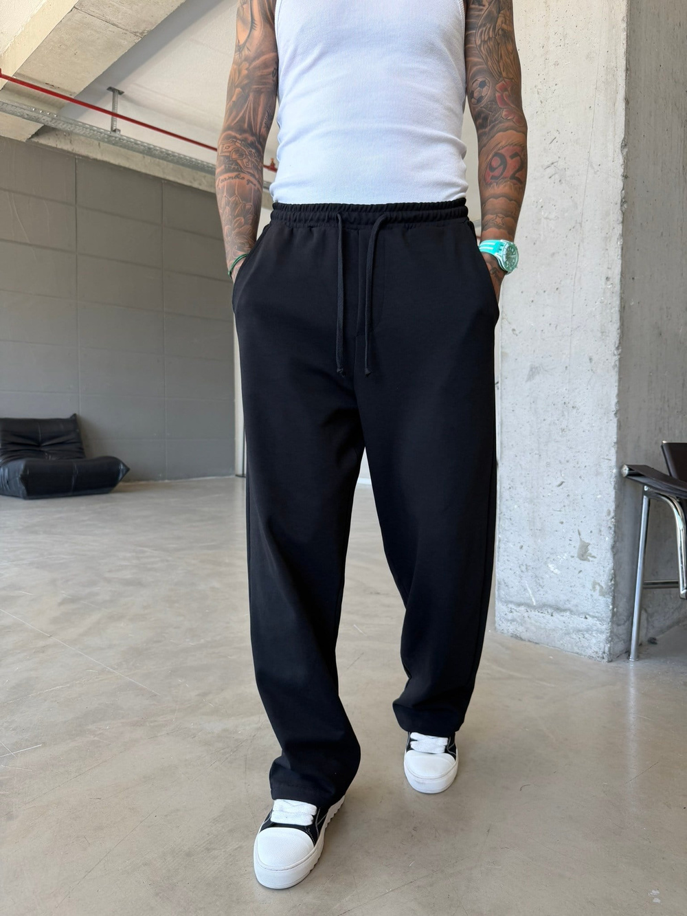 Premium Basic Baggy Eşofman - Siyah