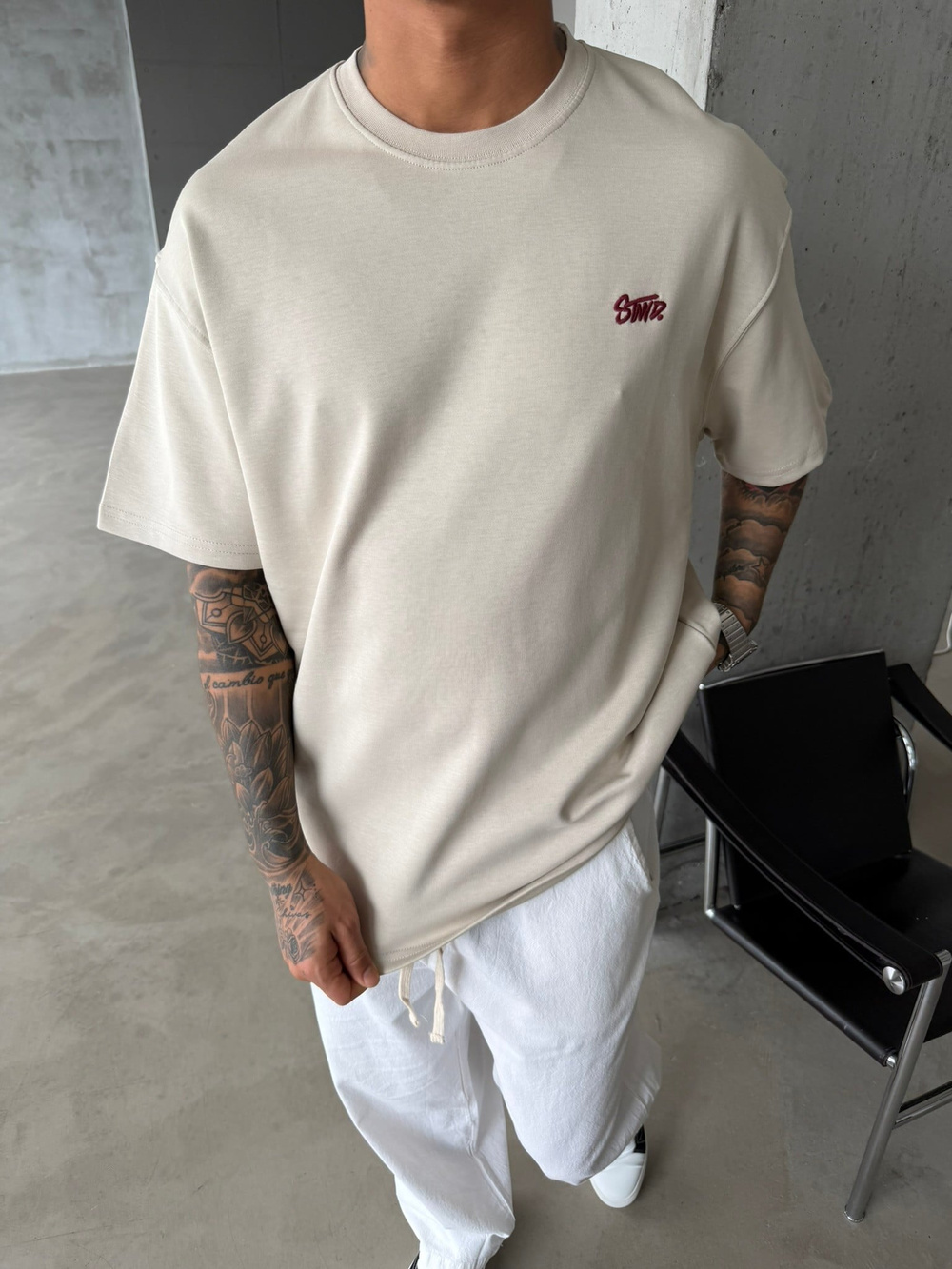 Premium Basic SW T-Shirt - Bej