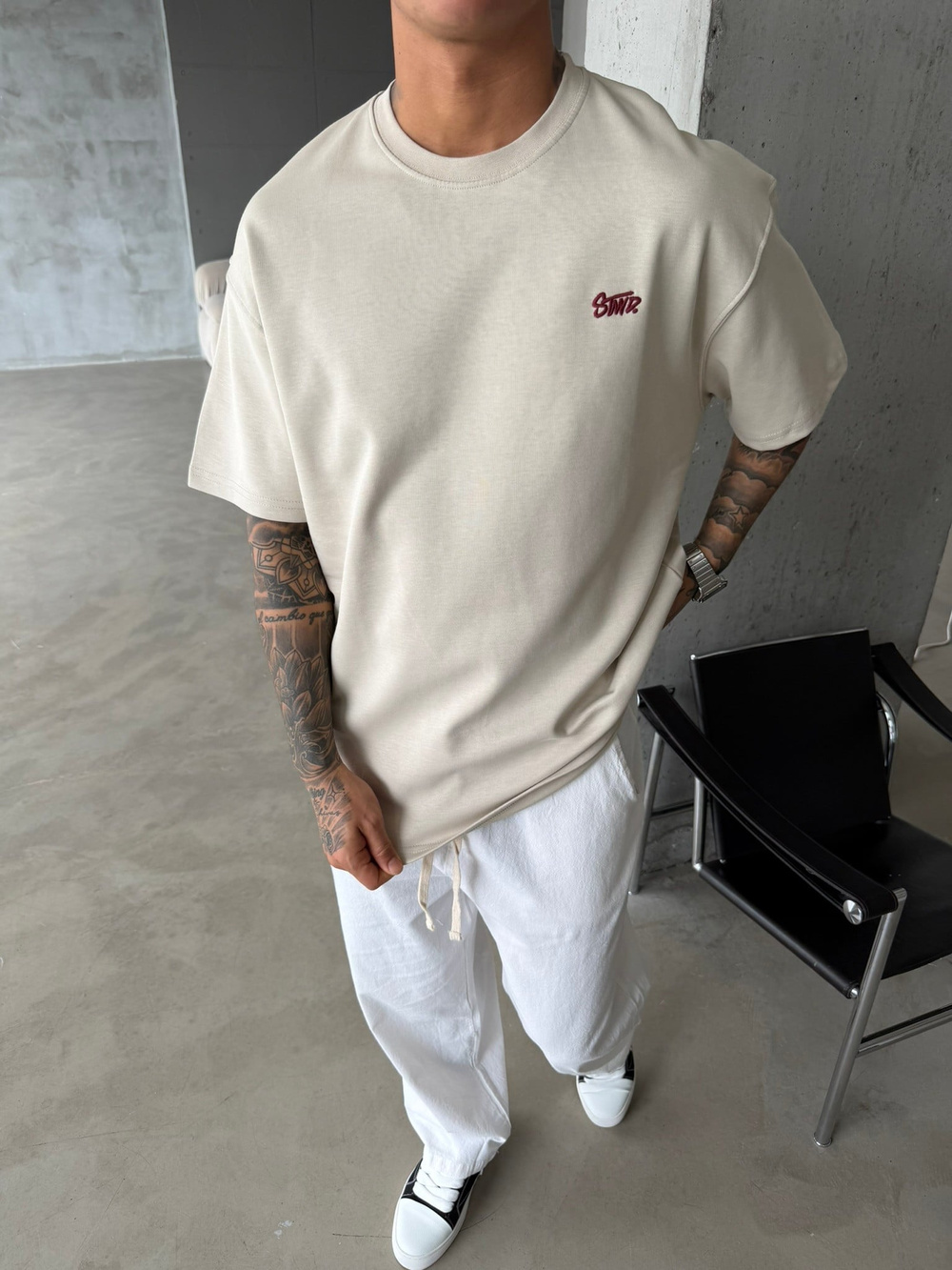 Premium Basic SW T-Shirt - Bej