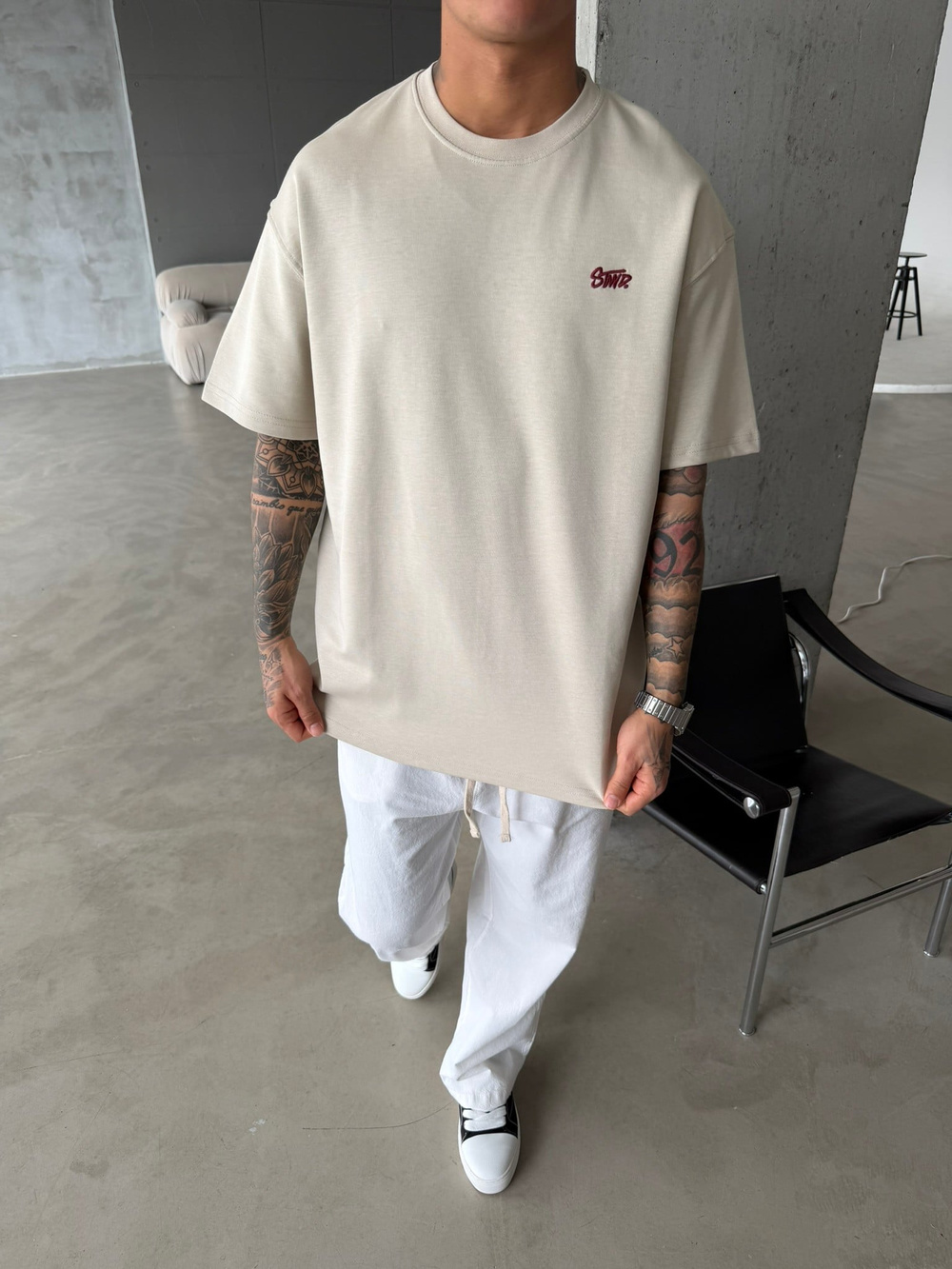 Premium Basic SW T-Shirt - Bej