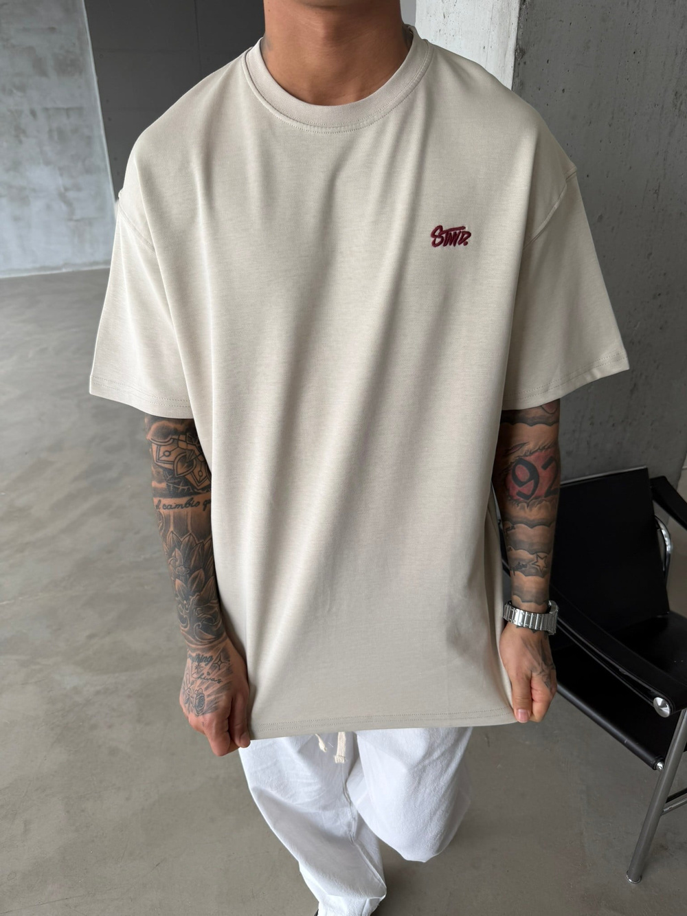 Premium Basic SW T-Shirt - Bej