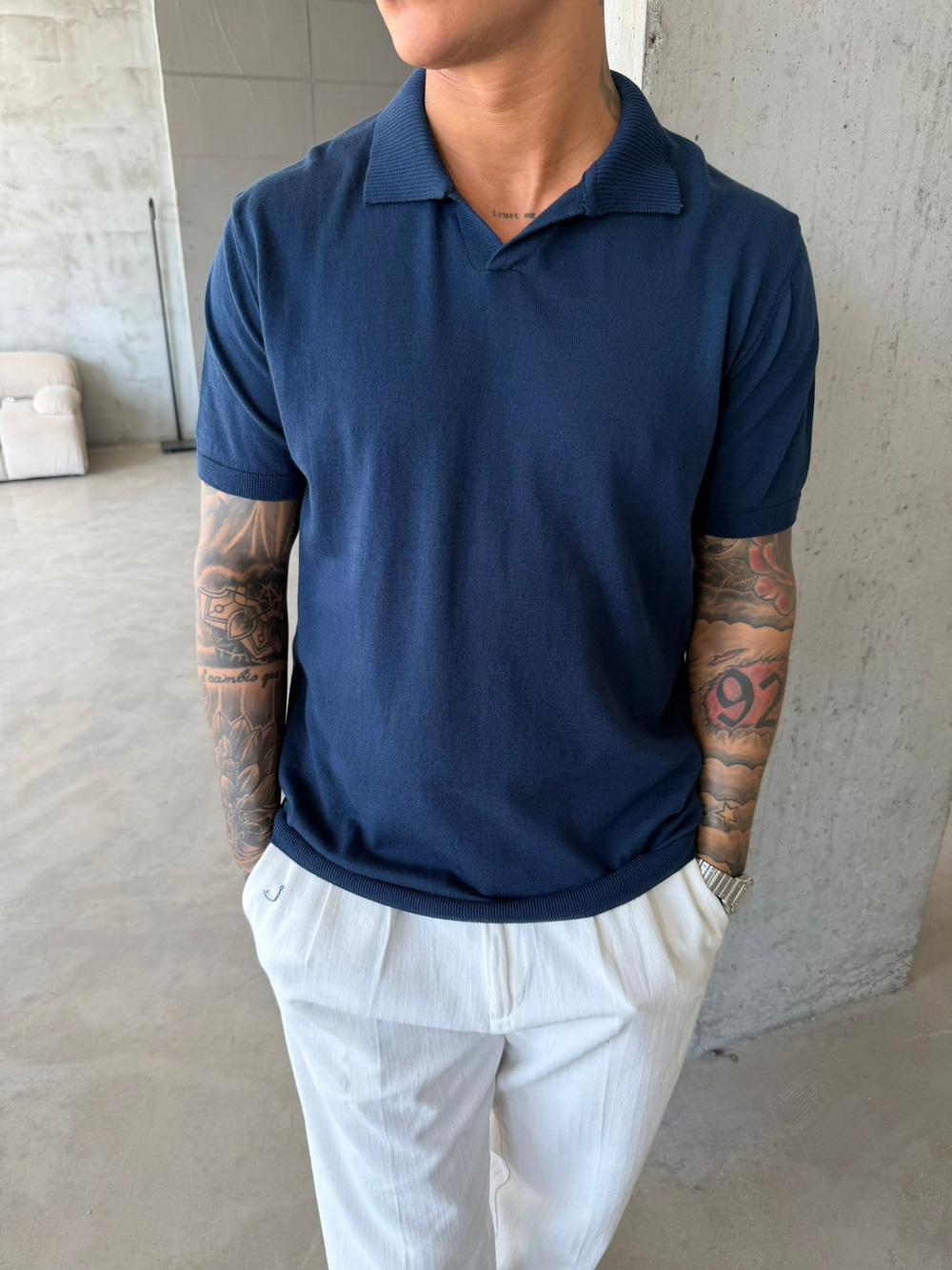 Premium Pat Yaka Basic T-Shirt - Lacivert