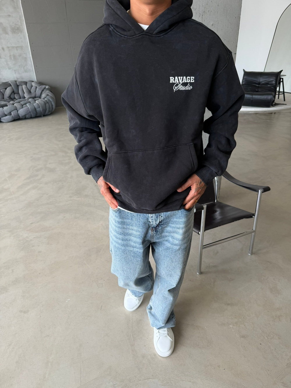 Ravage Studio Acid Yıkamalı Premium Sweat