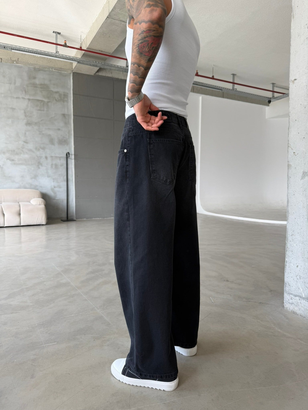 Relax Super Baggy Pantolon - Siyah