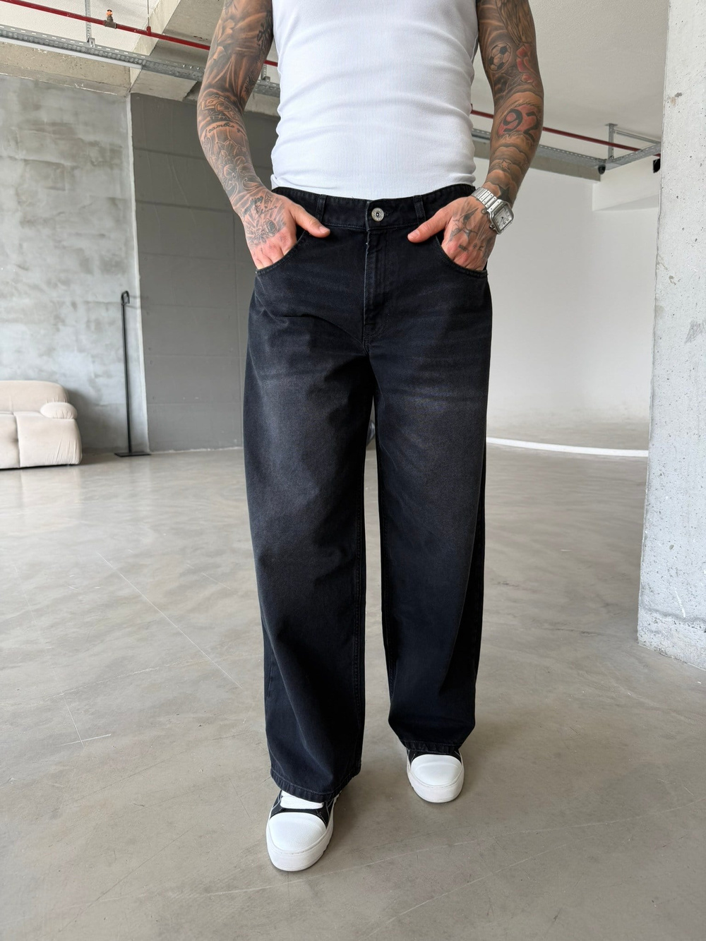 Relax Super Baggy Pantolon - Siyah