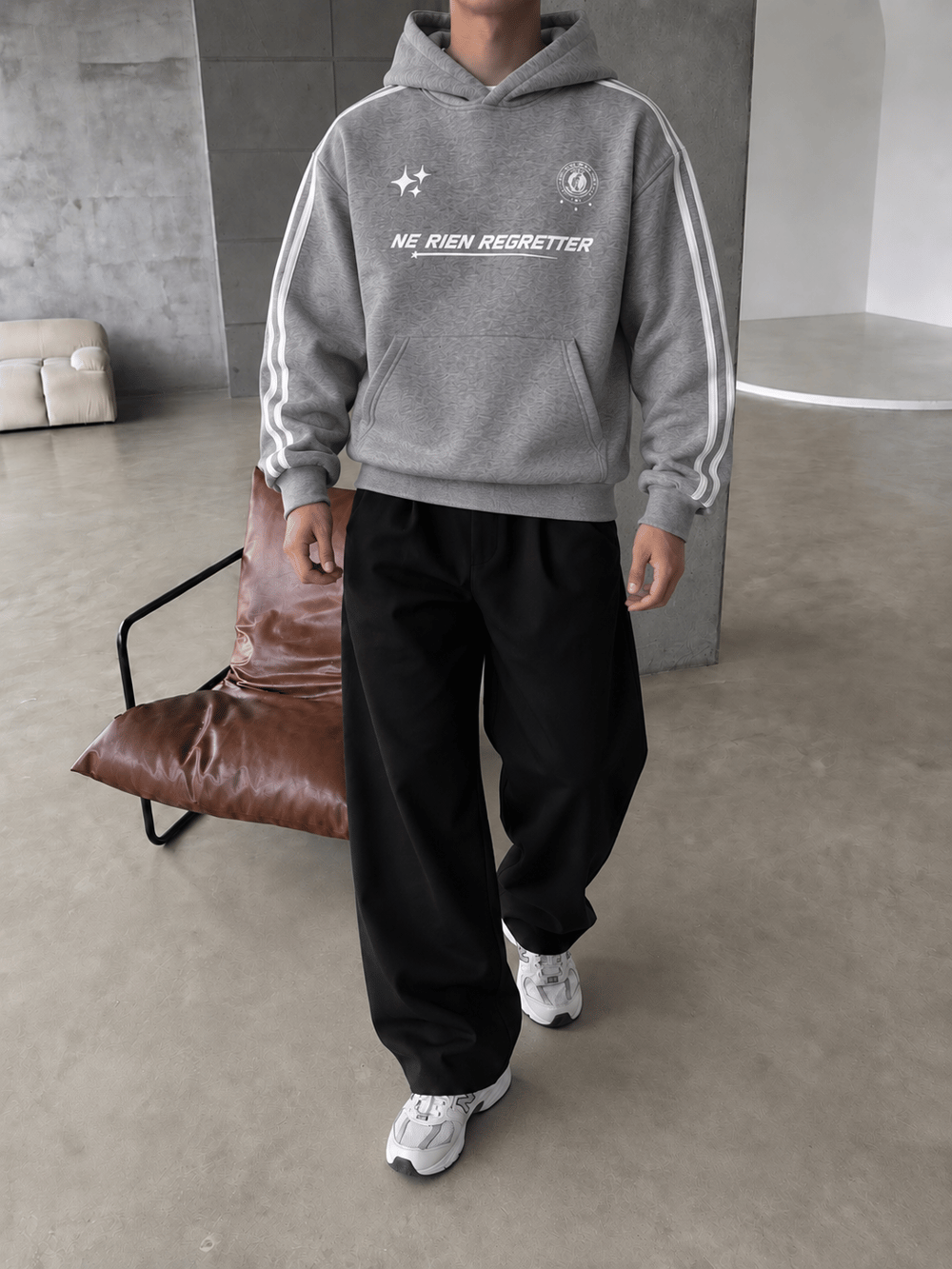 Şeritli Regretter SWeatshirt 