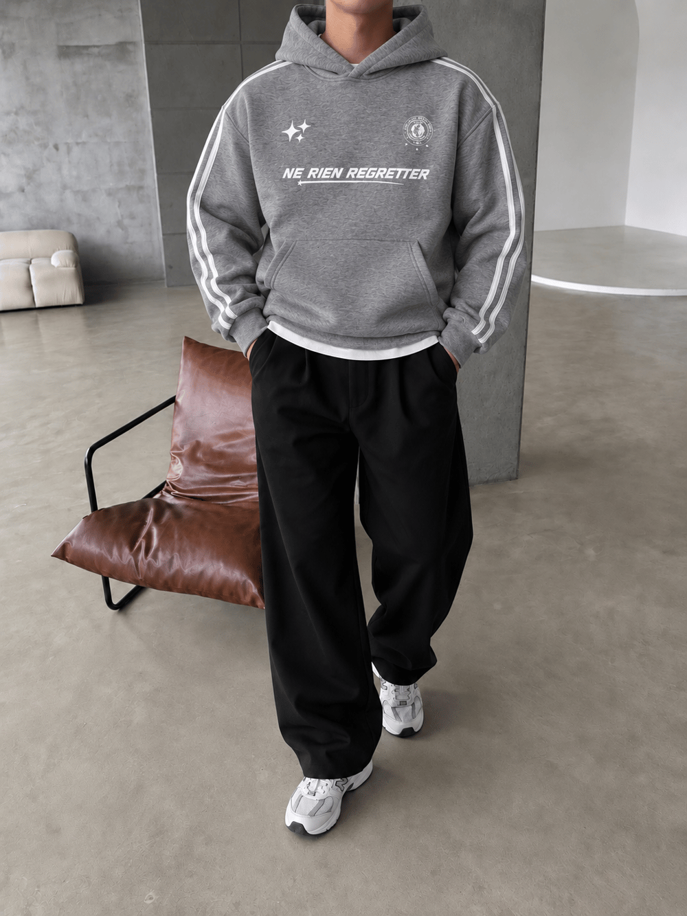 Şeritli Regretter SWeatshirt 